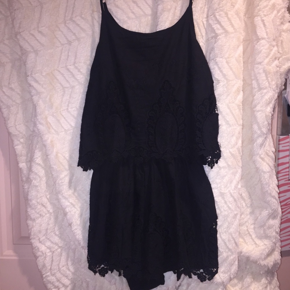 Romper with embroidery